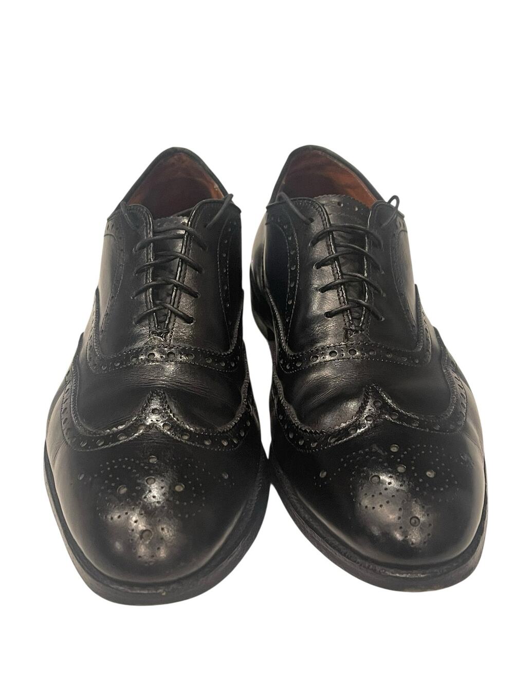 Alden Black Leather Wingtip Brogue Oxford Men's Dress Shoes 11.5B/D
